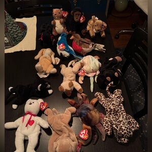 Beanie babies and teeny beanies